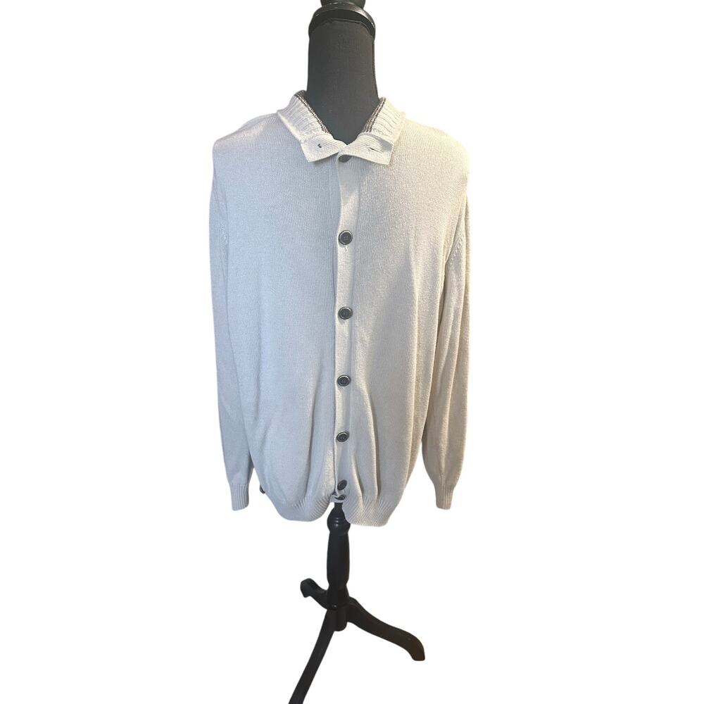 Lacoste Knit V-Neck Pullover Sweater – Size XXL